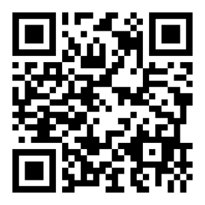 Código QR em preto e branco.